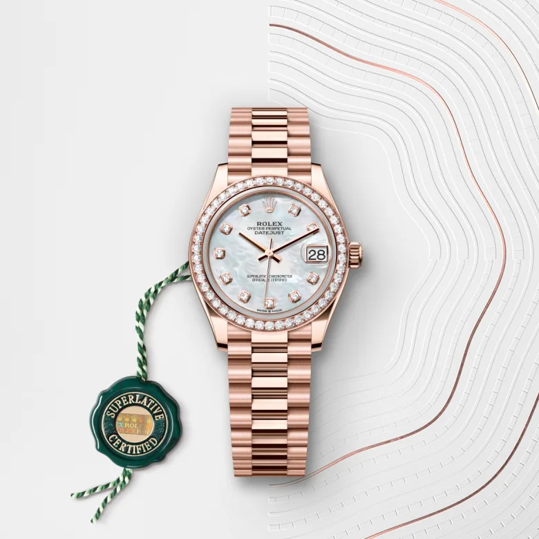 Rolex Datejust 31 18 kt Everose gold, M278285RBR-0005